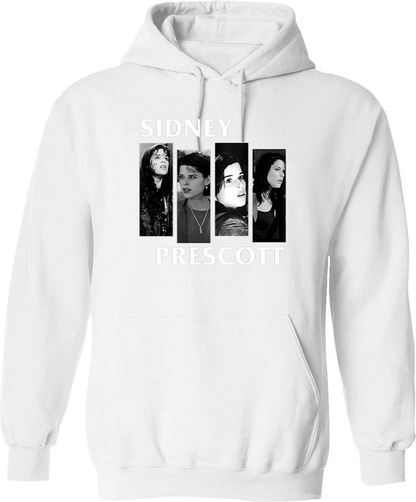 Sidney-Prescott-Horror-Punk-Scream Classic Graphic Pullover Hoodie - White