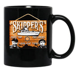 Skipper Gilligan'S Island Wooden Sign Black Coffee Mug, Gift Coffee Mug - Black