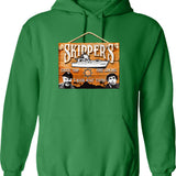 Skipper Gilligan'S Island Wooden Sign Graphic Pullover Hoodie - Green