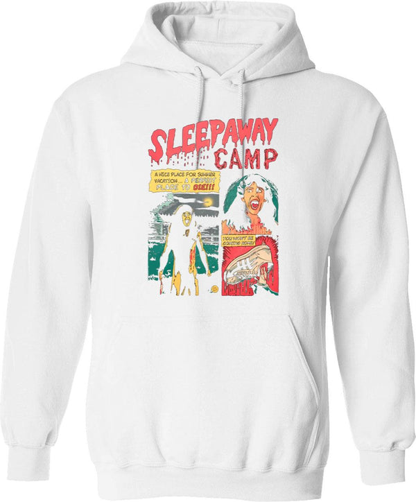 Sleepaway Camp Come Back in A Bag Graphic Pullover Hoodie - White