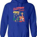 Sleepaway Camp Come Back in A Bag Graphic Pullover Hoodie - Blue