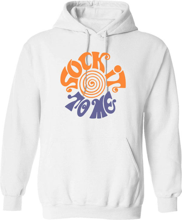 Sock It to Me Graphic Pullover Hoodie - White