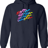 Softer Worser Slower Weaker Graphic Pullover Hoodie - Navy