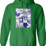Special Present Oboro Shirakumo Collage Color Version Gift Movie Fans Poster Graphic Pullover Hoodie - Green