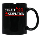 Stapleton Strait 24 Retro Vintage Country Cowboy Western Black Coffee Mug, Gift Coffee Mug - Black