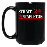 Stapleton Strait 24 Retro Vintage Country Cowboy Western Black Coffee Mug, Gift Coffee Mug - Black