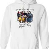 Stephen-King-Horror-Friends-Hoodie Essential Graphic Pullover Hoodie - White