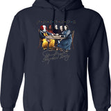 Stephen-King-Horror-Friends-Hoodie Essential Graphic Pullover Hoodie - Navy