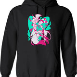 Stolas And Blitzo Valentines - Helluva Boss Graphic Pullover Hoodie - Black