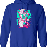 Stolas And Blitzo Valentines - Helluva Boss Graphic Pullover Hoodie - Blue