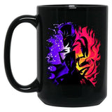 Stolas and Blitzo Inner Desires - Helluva Boss Photographic Print Black Coffee Mug, Gift Coffee Mug - Black