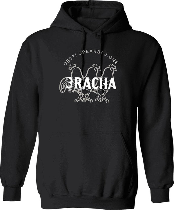 Stray Kids 3RACHA Stray Kids Bang Chan Hoodie Graphic Pullover Hoodie - Black