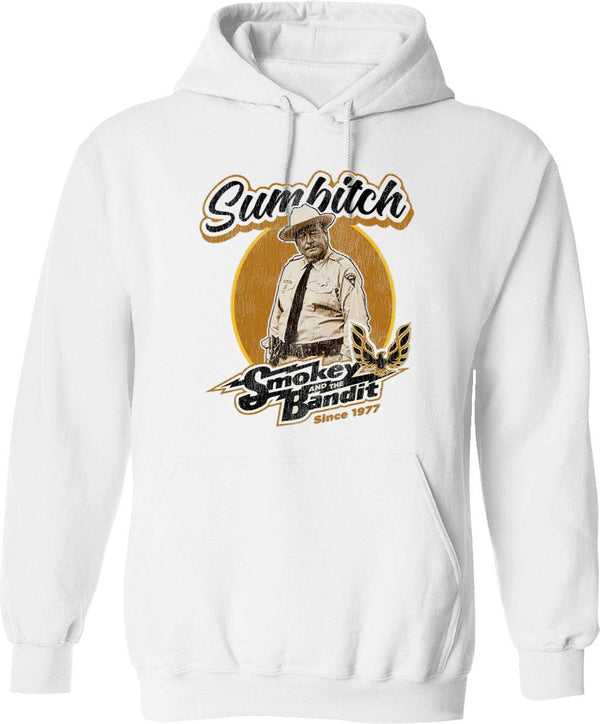 Sumbitch Worn LTS Graphic Pullover Hoodie - White