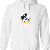 Super Earth Diving Into Hell For Liberty Graphic Pullover Hoodie - White