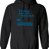 Swing for The Retarded June 6th 1982 Committee Graphic Pullover Hoodie - Black