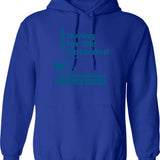 Swing for The Retarded June 6th 1982 Committee Graphic Pullover Hoodie - Blue