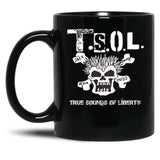 TSOL American Punk Essential Black Coffee Mug, Gift Coffee Mug