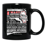 Take This Down. I Want... (Blazing Saddles) Black Coffee Mug, Gift Coffee Mug - Black