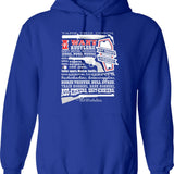 Take This Down. I Want... (Blazing Saddles) Graphic Pullover Hoodie - Blue