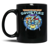 Teenage Mutant Squirtles Black Coffee Mug, Gift Coffee Mug