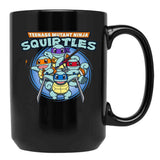 Teenage Mutant Squirtles Black Coffee Mug, Gift Coffee Mug