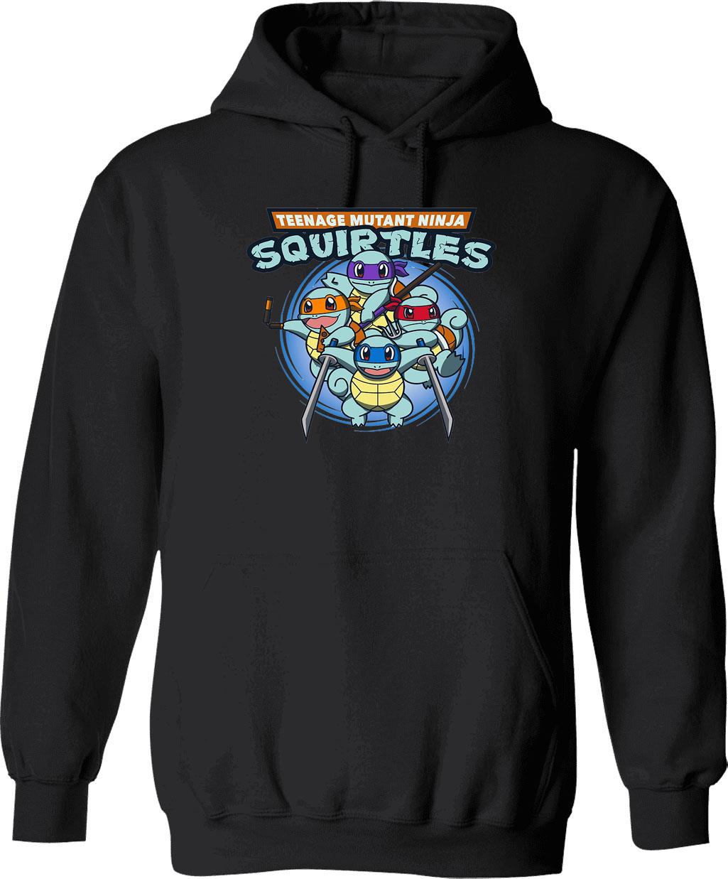 Teenage Mutant Squirtles Graphic Pullover Hoodie - Black