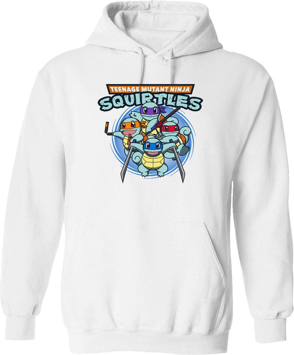 Teenage Mutant Squirtles Graphic Pullover Hoodie - White
