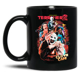 Terrifier 2 Clown Cafe6 Black Coffee Mug, Gift Coffee Mug