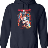 Terrifier 2 Clown Cafe 6 Graphic Pullover Hoodie - Navy