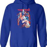Terrifier 2 Clown Cafe 6 Graphic Pullover Hoodie - Blue