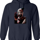 Terrifier 2 Fan Art Classic Graphic Pullover Hoodie - Navy
