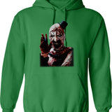 Terrifier 2 Fan Art Classic Graphic Pullover Hoodie - Green