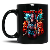 Terrifier 2 No Escape Black Coffee Mug, Gift Coffee Mug