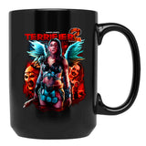 Terrifier 2 No Escape Black Coffee Mug, Gift Coffee Mug