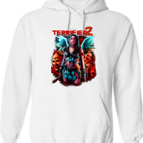 Terrifier 2 No Escape Graphic Pullover Hoodie - White