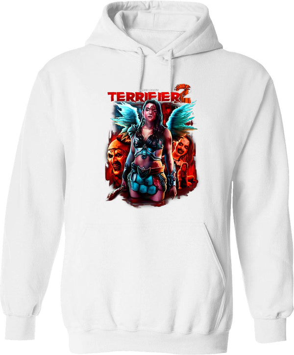Terrifier 2 No Escape Graphic Pullover Hoodie - White