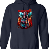 Terrifier 2 No Escape Graphic Pullover Hoodie - Navy