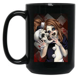 Terrifier 2- The Little Pale Girl and Art The Clown Black Coffee Mug, Gift Coffee Mug - Black