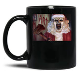 Terrifier 3 Art The Christmas Clown 688 Black Coffee Mug, Gift Coffee Mug
