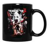 Terrifier 3 Heads Will Roll Black Coffee Mug, Gift Coffee Mug - Black