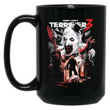 Terrifier 3 Heads Will Roll Black Coffee Mug, Gift Coffee Mug - Black