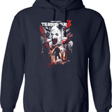 Terrifier 3 Heads Will Roll Graphic Pullover Hoodie - Navy