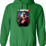 Terrifier 3 Merry Mayhem Graphic Pullover Hoodie - Green