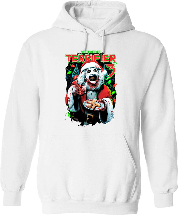 Terrifier 3 Milk and Carnage Graphic Pullover Hoodie - White