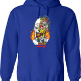 Terrifier 3 Season of Slaughter Graphic Pullover Hoodie - Blue