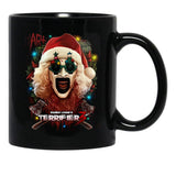 Terrifier 3 Yuletide Terror Black Coffee Mug, Gift Coffee Mug - Black