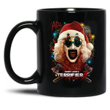 Terrifier 3 Yuletide Terror Black Coffee Mug, Gift Coffee Mug
