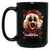 Terrifier 3 Yuletide Terror Black Coffee Mug, Gift Coffee Mug - Black