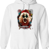 Terrifier 3 Yuletide Terror Graphic Pullover Hoodie - White