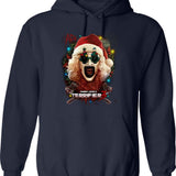 Terrifier 3 Yuletide Terror Graphic Pullover Hoodie - Navy